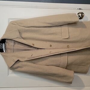 Marks & Spencer Oatmeal Wool Blend Coat